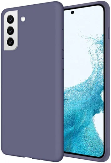 Samsung Galaxy S22 Hoesje Siliconen Back Cover Grijs afbeelding 1