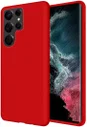 Samsung Galaxy S22 Ultra Hoesje Siliconen Back Cover Rood