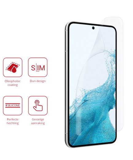 Rosso Samsung Galaxy S22 Screen Protector Ultra Clear Duo Pack afbeelding 2