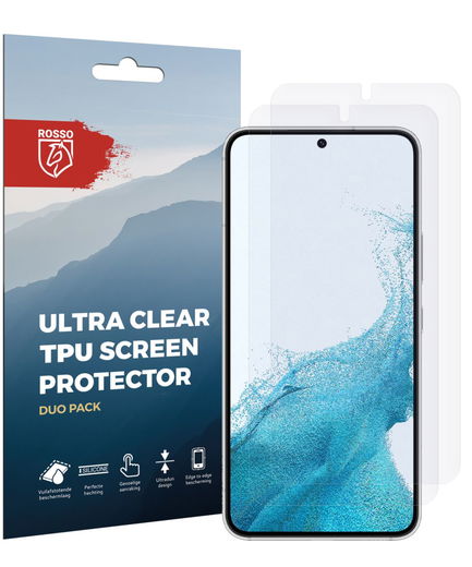Rosso Samsung Galaxy S22 Screen Protector Ultra Clear Duo Pack afbeelding 12