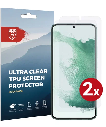 Rosso Samsung Galaxy S22 Plus Screen Protector Ultra Clear Duo Pack afbeelding 1