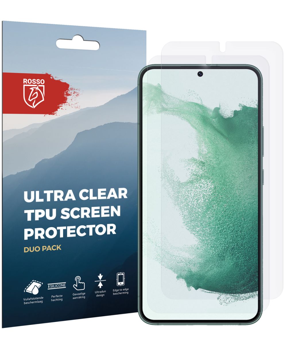 Rosso Samsung Galaxy S22 Plus Screen Protector Ultra Clear Duo Pack afbeelding 12