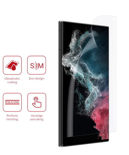 Rosso Samsung Galaxy S22 Ultra Screen Protector Ultra Clear Duo Pack afbeelding 2