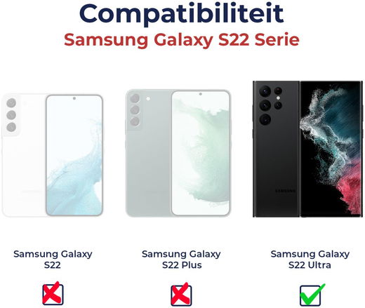 Rosso Samsung Galaxy S22 Ultra Screen Protector Ultra Clear Duo Pack afbeelding 8