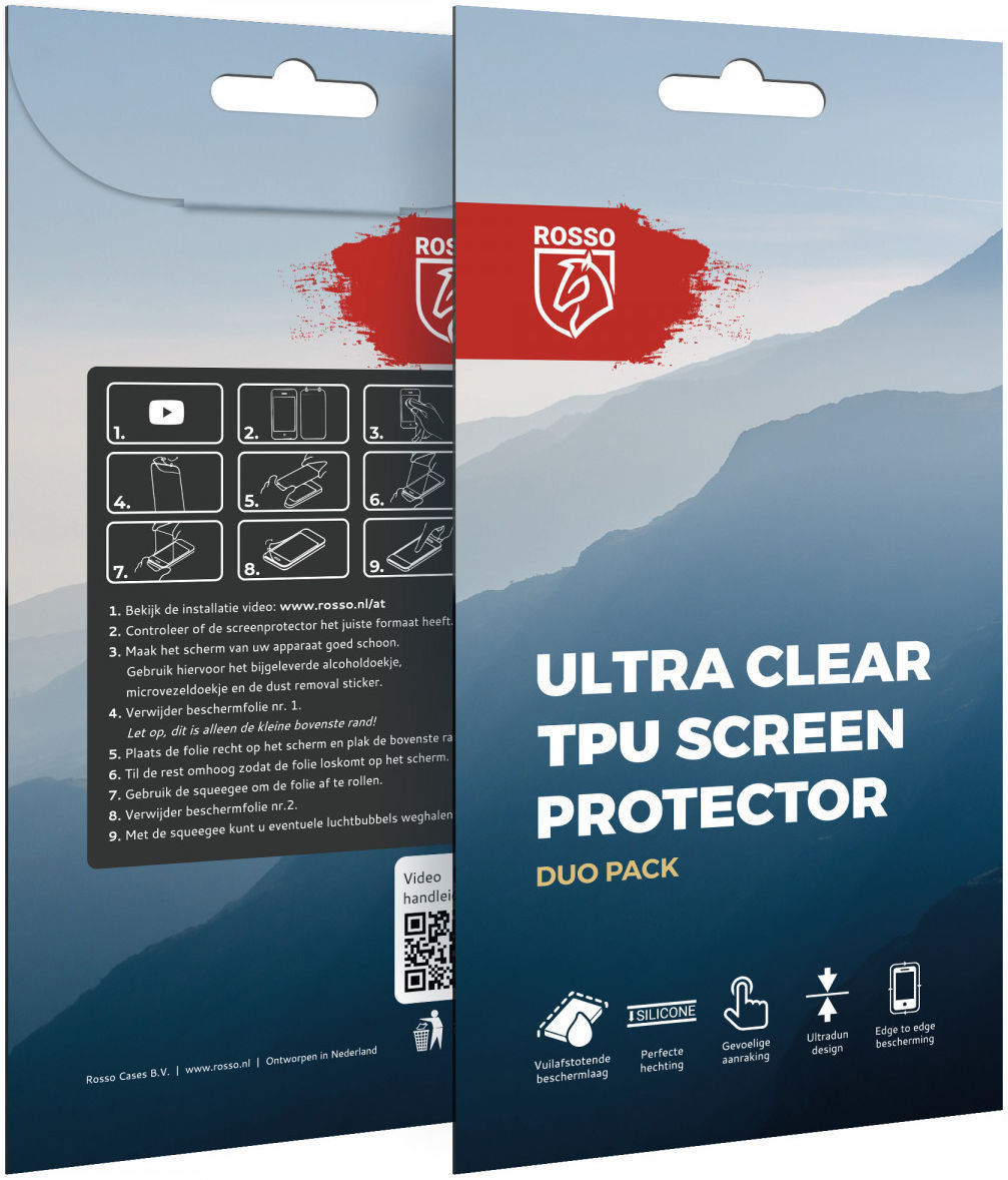 Rosso Samsung Galaxy S22 Ultra Screen Protector Ultra Clear Duo Pack afbeelding 9