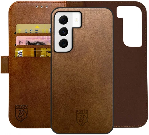 Rosso Element 2-in-1 Samsung Galaxy S22 Hoesje Bruin afbeelding 1