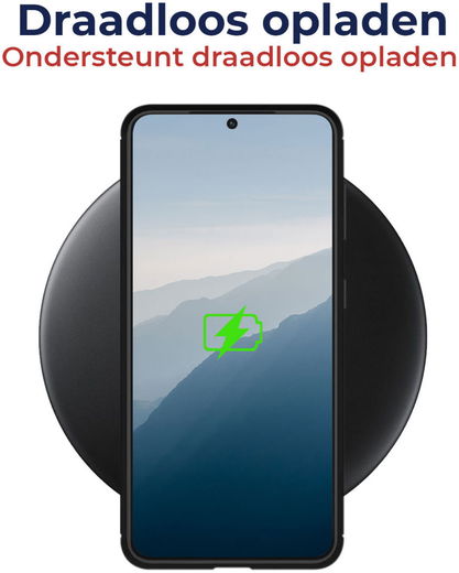 Rosso Element 2-in-1 Samsung Galaxy S22 Plus Hoesje Zwart afbeelding 4