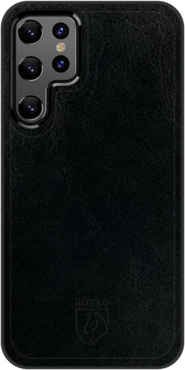 Rosso Element 2-in-1 Samsung Galaxy S22 Ultra Hoesje Zwart afbeelding 2