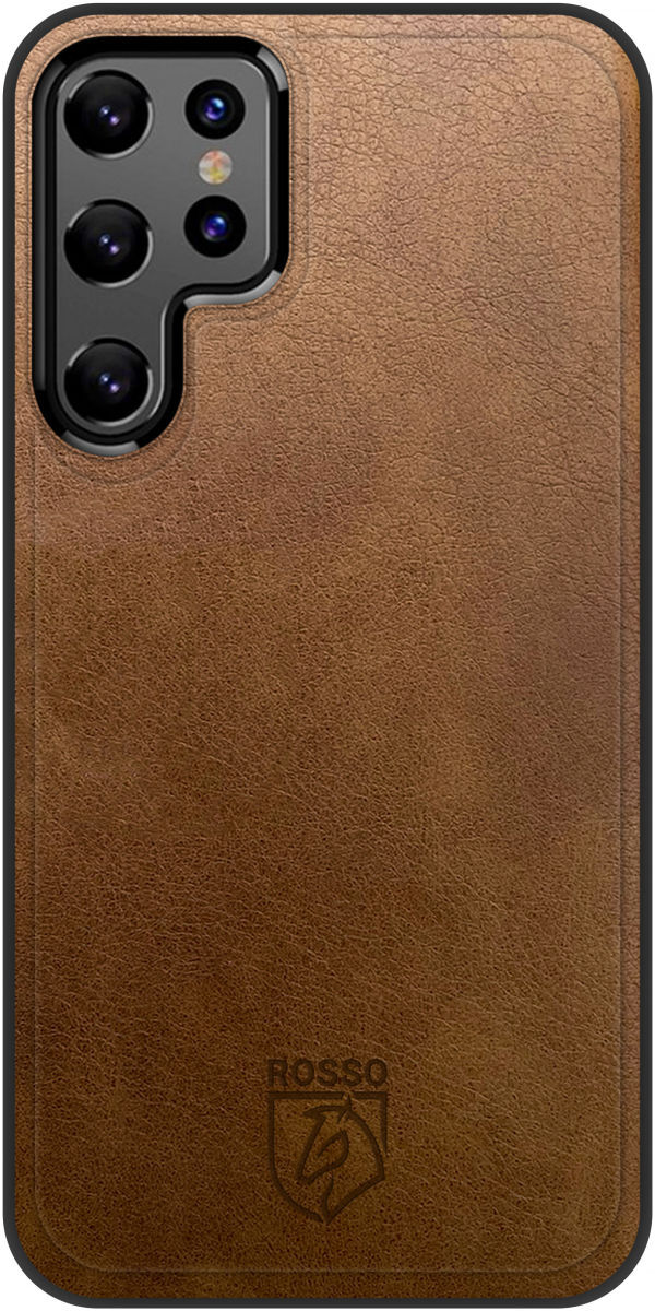 Rosso Element 2-in-1 Samsung Galaxy S22 Ultra Hoesje Bruin afbeelding 2