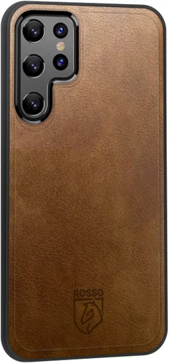 Rosso Element 2-in-1 Samsung Galaxy S22 Ultra Hoesje Bruin afbeelding 8