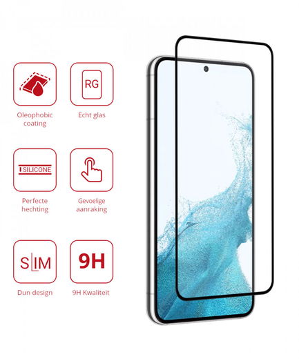 Rosso Samsung Galaxy S22 9H Tempered Glass Screen Protector afbeelding 3