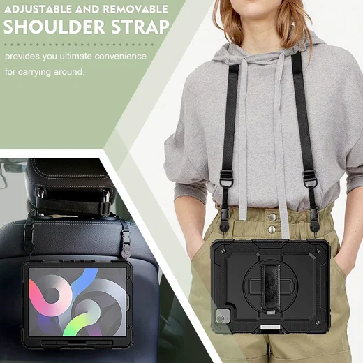 iPad Air (2020/2022) / iPad Pro 11 (2018/2020) Hoes Full Protect Zwart afbeelding 7
