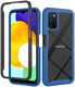 Samsung Galaxy A03s Hoesje Volledig Schokbestendig Hybride Cover Blauw afbeelding 1