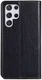 Samsung Galaxy S22 Ultra Hoesje met Pasjes Book Case Kunstleer Zwart afbeelding 2