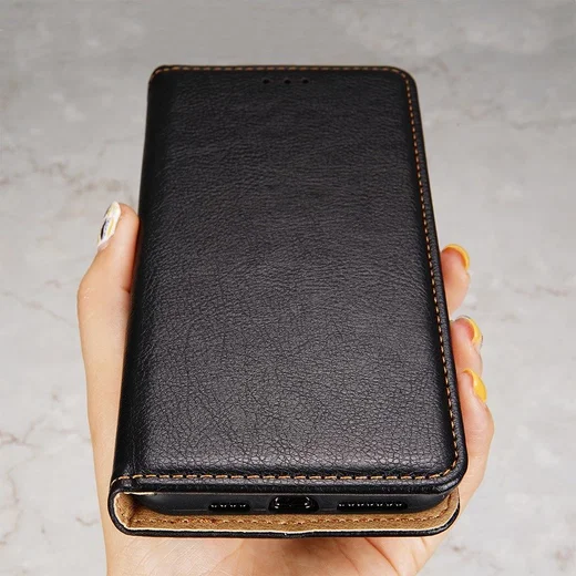 Samsung Galaxy S22 Ultra Hoesje met Pasjes Book Case Kunstleer Zwart afbeelding 6