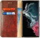 Samsung Galaxy S22 Hoesje met Pasjes Book Case Kunstleer Bruin afbeelding 1