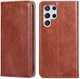 Samsung Galaxy S22 Hoesje met Pasjes Book Case Kunstleer Bruin afbeelding 4