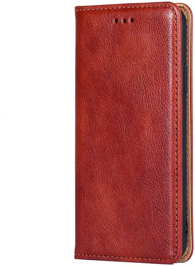 Samsung Galaxy S22 Hoesje met Pasjes Book Case Kunstleer Bruin afbeelding 3