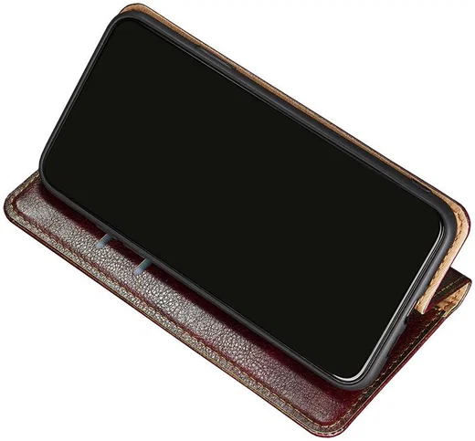 Samsung Galaxy S22 Hoesje met Pasjes Book Case Kunstleer Bruin afbeelding 5