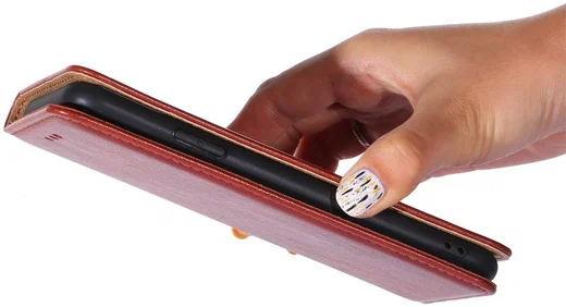 Samsung Galaxy S22 Hoesje met Pasjes Book Case Kunstleer Bruin afbeelding 6