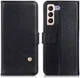 Samsung Galaxy S22 Plus Hoesje Kunstleer Book Case Portemonnee Zwart afbeelding 2