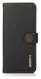KHAZNEH Samsung Galaxy S22 Ultra Hoesje RFID Book Case Echt Leer Zwart afbeelding 2