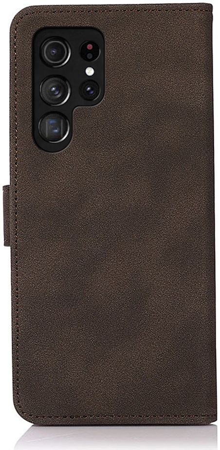 KHAZNEH Samsung Galaxy S22 Ultra Hoesje Retro Portemonnee Case Bruin afbeelding 3
