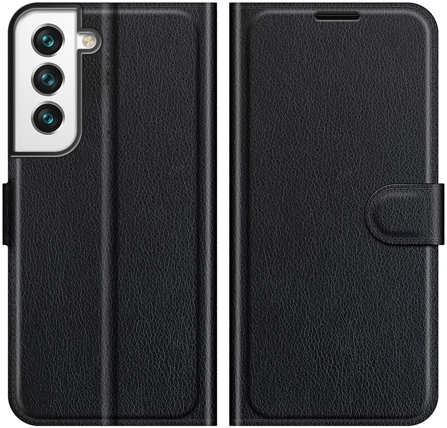 Samsung Galaxy S22 Plus Hoesje Portemonnee Book Case Kunstleer Zwart afbeelding 3