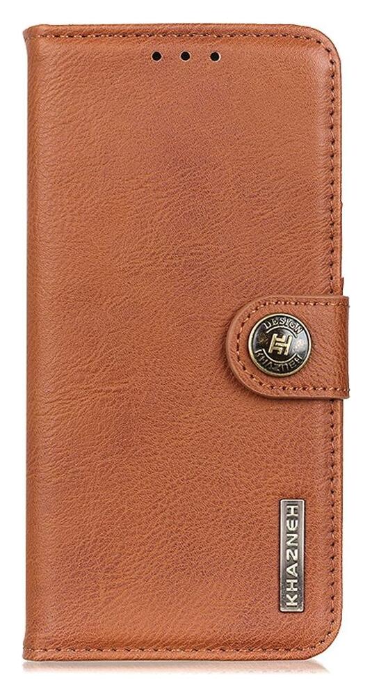 KHAZNEH Samsung Galaxy S22 Hoesje Wallet Book Case Kunstleer Bruin afbeelding 2