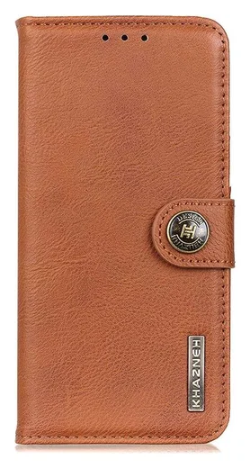 KHAZNEH Samsung Galaxy S22 Hoesje Wallet Book Case Kunstleer Bruin afbeelding 2