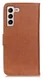 KHAZNEH Samsung Galaxy S22 Hoesje Wallet Book Case Kunstleer Bruin afbeelding 3