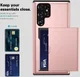 Samsung Galaxy S22 Ultra Hoesje met Kaarthouder Back Cover Blauw afbeelding 5