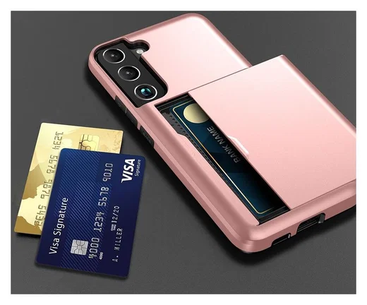 Samsung Galaxy S22 Plus Hoesje Kaarthouder Back Cover Zwart afbeelding 7
