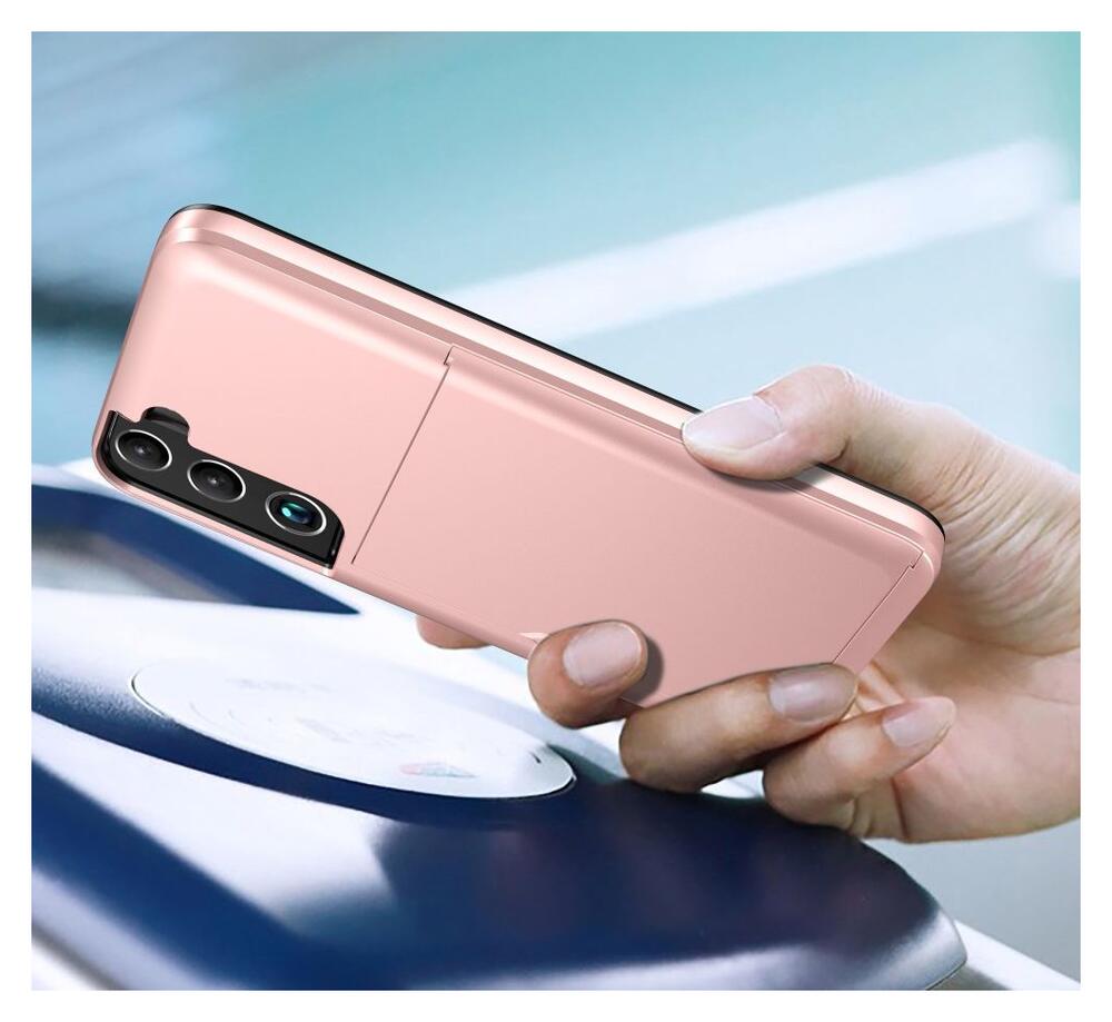 Samsung Galaxy S22 Hoesje Back Cover met Kaarthouder Groen afbeelding 7