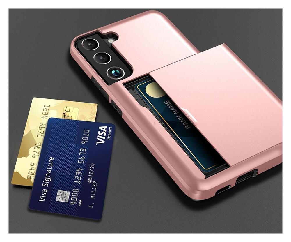 Samsung Galaxy S22 Hoesje Back Cover met Kaarthouder Groen afbeelding 6