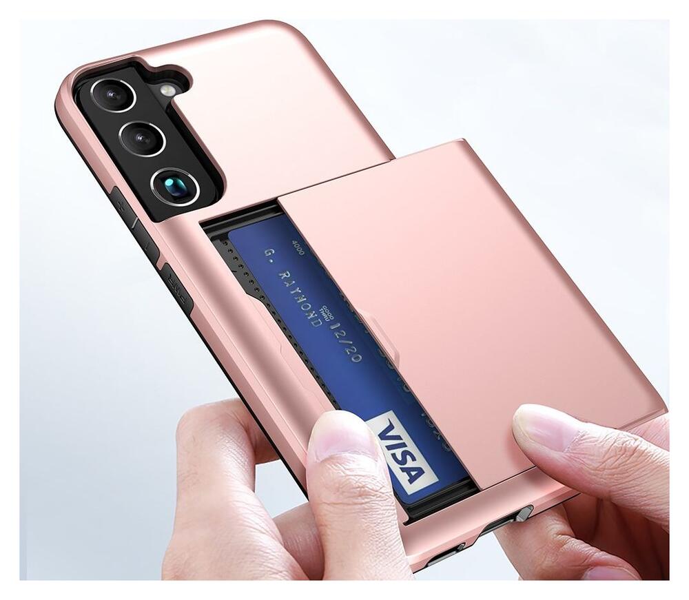 Samsung Galaxy S22 Hoesje Back Cover met Kaarthouder Groen afbeelding 8