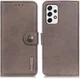 KHAZNEH Samsung Galaxy A53 Hoesje Wallet Book Case Kunstleer Grijs afbeelding 6