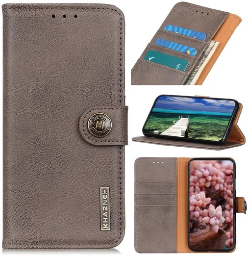 KHAZNEH Samsung Galaxy A53 Hoesje Wallet Book Case Kunstleer Grijs afbeelding 7