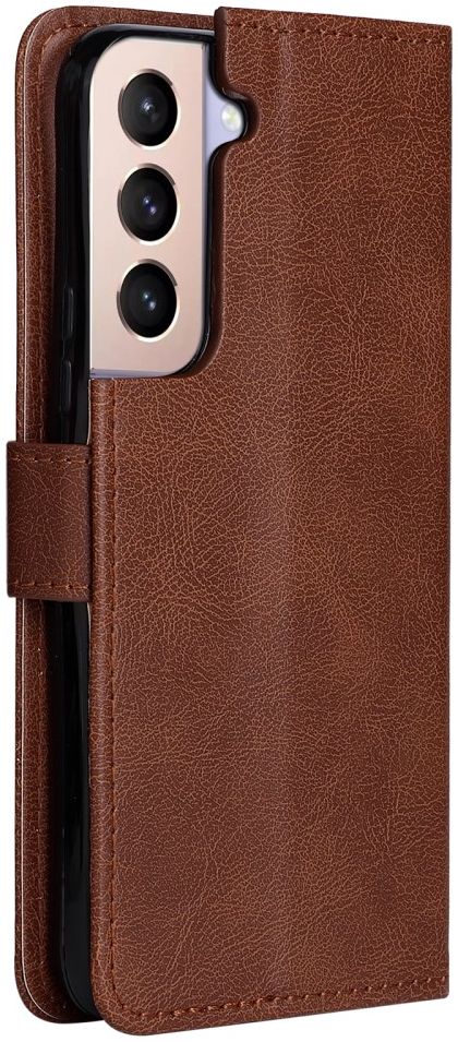 Samsung Galaxy S22 Plus Hoesje Retro Wallet Book Case met Koord Bruin afbeelding 3