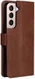 Samsung Galaxy S22 Plus Hoesje Retro Wallet Book Case met Koord Bruin afbeelding 3