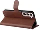 Samsung Galaxy S22 Plus Hoesje Retro Wallet Book Case met Koord Bruin afbeelding 8