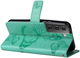 Samsung Galaxy S22 Hoesje Wallet Case met Koord Vlinder Print Groen afbeelding 4