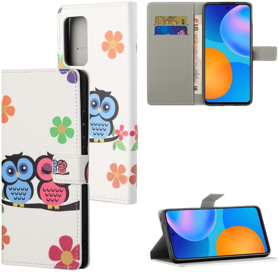 Samsung Galaxy A33 Hoesje Portemonnee Book Case Uilen Print afbeelding 6