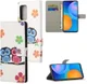 Samsung Galaxy A33 Hoesje Portemonnee Book Case Uilen Print afbeelding 6