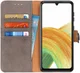 KHAZNEH Samsung Galaxy A33 Hoesje Portemonnee Book Case Grijs afbeelding 1