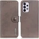 KHAZNEH Samsung Galaxy A33 Hoesje Portemonnee Book Case Grijs afbeelding 3