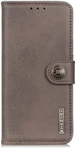 KHAZNEH Samsung Galaxy A33 Hoesje Portemonnee Book Case Grijs afbeelding 2