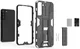Samsung Galaxy S22 Plus Hoesje Shockproof Kickstand Back Cover Zwart afbeelding 3