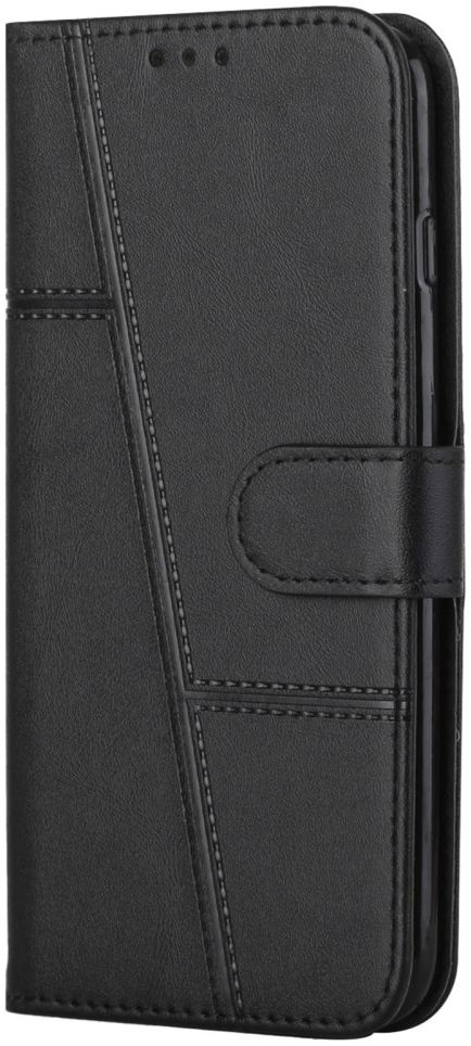 Samsung Galaxy S22 Hoesje Wallet Book Case Kunstleer Zwart afbeelding 1