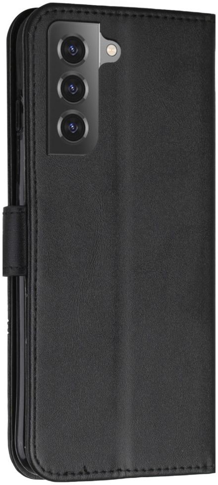 Samsung Galaxy S22 Hoesje Wallet Book Case Kunstleer Zwart afbeelding 2